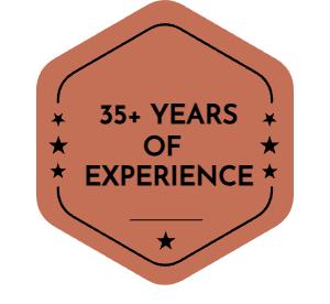 35+ Years Of Experience Badge