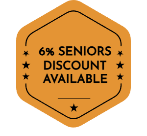 6% Seniors Discount Badge